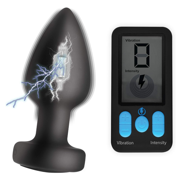 E-STIM PRO ZEUS- VIBRATING ANAL PLUG